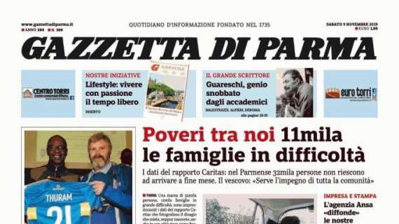 Gazzetta di Parma: "Con la Roma sfida sul filo del fisico e dei nervi"