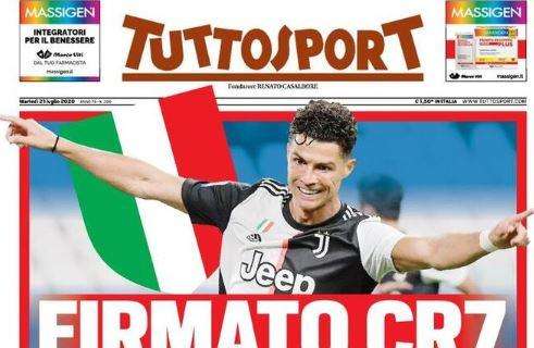 L'apertura di Tuttosport sulla Juventus: "Firmato CR7"