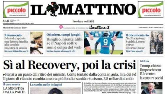 Il Mattino: "Osimhen rischia di stare fuori un altro mese. Rientro rimandato al Parma?"