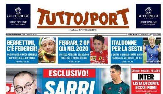 Tuttosport: "Sarri-CR7, la verità"