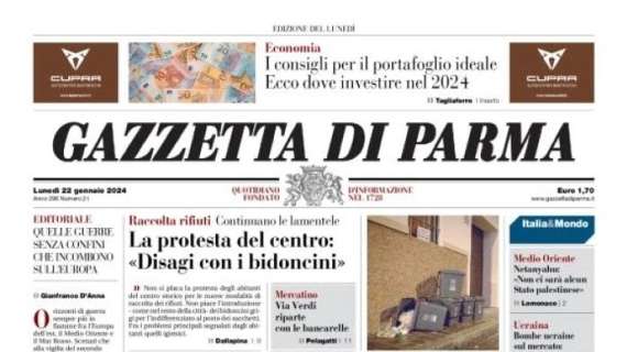 La Gazzetta di Parma in prima pagina: "Man, il campione ritrovato: 'Devo ringraziare Pecchia'"