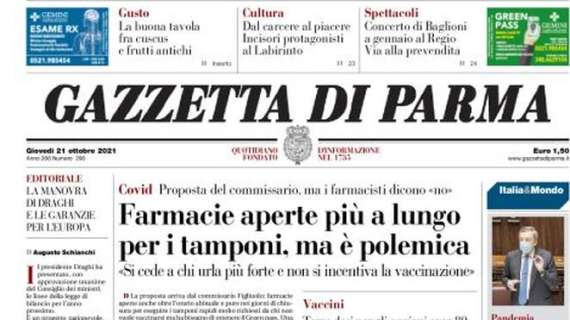 Gazzetta di Parma: "La Juve batte lo Zenit con un gol di Kulusevski"