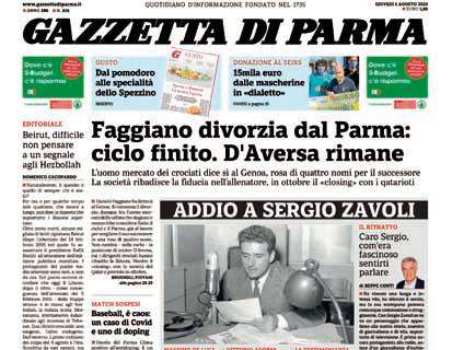 Gazzetta di Parma: "Faggiano divorzia dal Parma: ciclo finito. D'Aversa rimane"