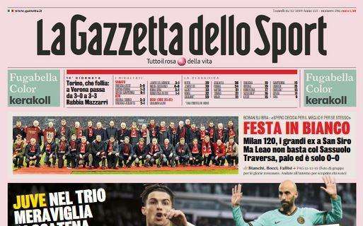 L'apertura de La Gazzetta dello Sport: "Ti ho presa!"