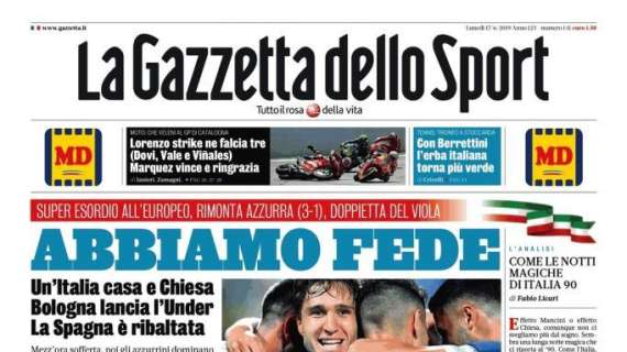 La Gazzetta dello Sport apre su Sarri alla Juve: "Avanti tuta!"