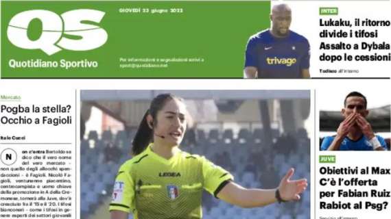 Ferrieri Caputi primo arbitro donna in A. Il QS: "Adesso dirige Maria Sole"