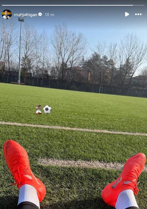 Frigan e la storia su Instagram, con una clessidra e un pallone. Rientro non così lontano?
