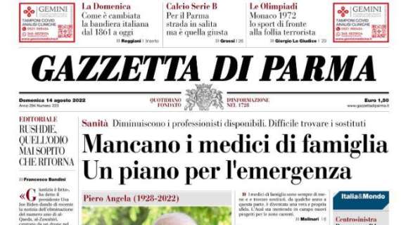 Gazzetta di Parma in apertura: "Per i crociati strada in salita ma è quella giusta"