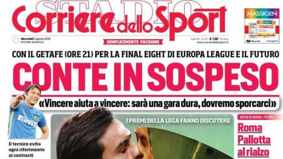 Il Corriere dello Sport in apertura sull'Inter: "Conte in sospeso"