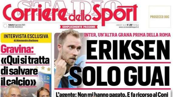 Corriere dello Sport: "Eriksen, solo guai"
