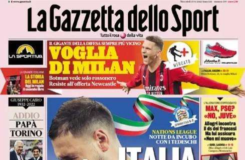 L'apertura de La Gazzetta dello Sport dopo il 5-2 della Germania: "Italia, che figura"