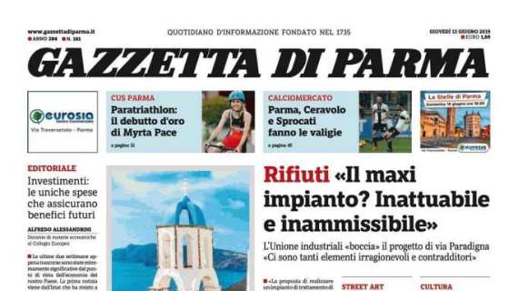 Gazzetta di Parma: "Mercato: Inglese al bivio, tra panchina e realtà"