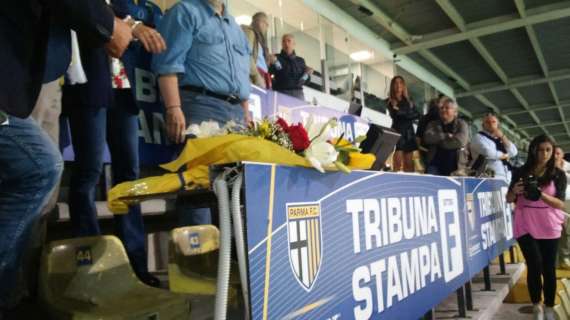 Il Parma ricorda Gianfranco Bellè: mazzo di fiori in Tribuna Stampa
