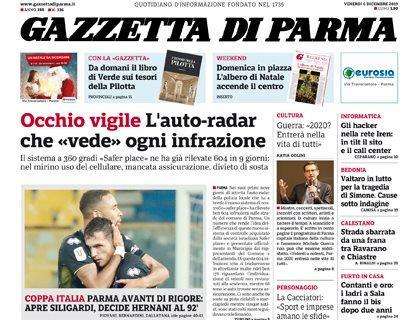 Gazzetta di Parma: "Parma avanti di rigore"