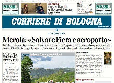 Corriere di Bologna: "Un anno dopo, è il momento di chiudere la porta"
