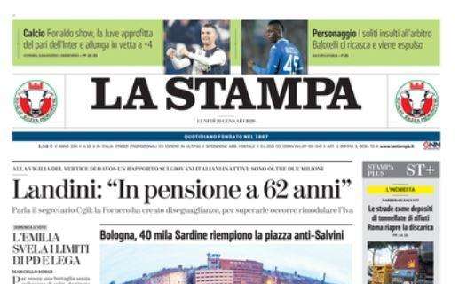 La Stampa: "Ronaldo in fuga. Parma domato"
