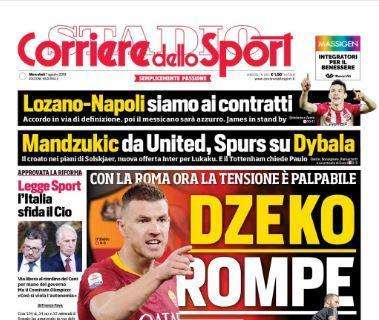 L'apertura del Corriere dello Sport: "Dzeko rompe"