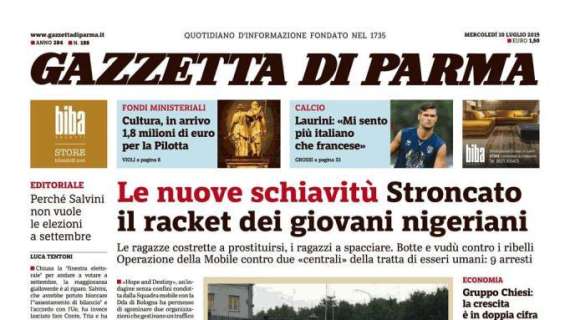 Gazzetta di Parma: "Laurini: Mi sento più italiano che francese"
