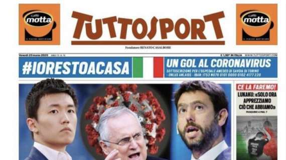 Tuttosport sul Parma: "E Lucarelli cucina per i sanitari dell'ospedale"