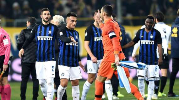 I numeri di Parma-Inter, dominio Inter, sopratutto nella ripresa