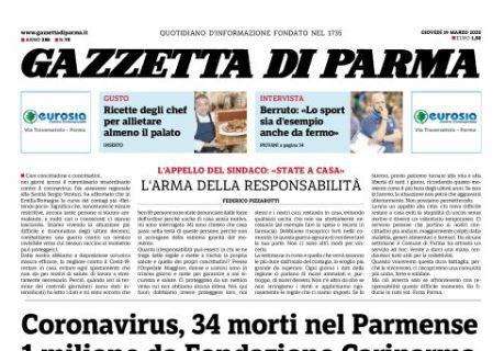 Gazzetta di Parma: "Coronavirus, 34 morti nel parmense. 1 milione da Fondazione Cariparma"