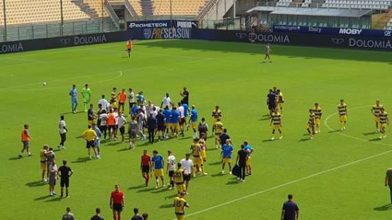 Termina anche il secondo tempo: finisce 3-2 al Tardini, Vranici segna sul fischio finale