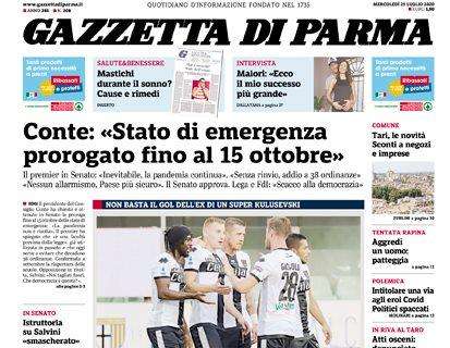 Gazzetta di Parma: "Parma coraggioso, ma l'ultima al Tardini è dell'Atalanta"