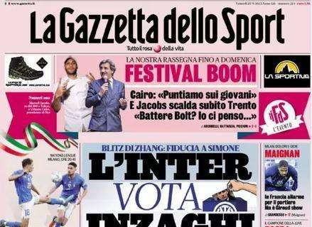 La Gazzetta dello Sport e il blitz di Zhang in prima pagina: "L'Inter vota Inzaghi"