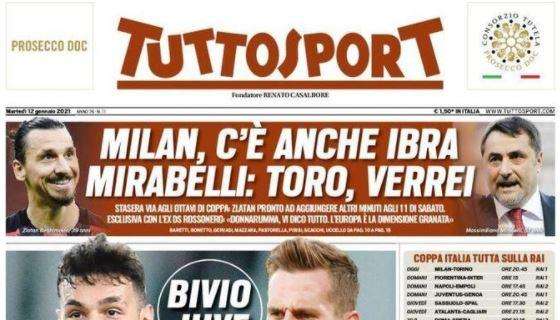 L'apertura di Tuttosport sulla Juventus: "Scamacca o Milik"