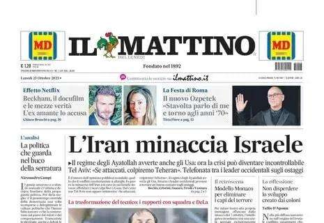 Il Mattino in prima pagina parla del Napoli e di Rudi Garcia: "Seconda vita da duro"
