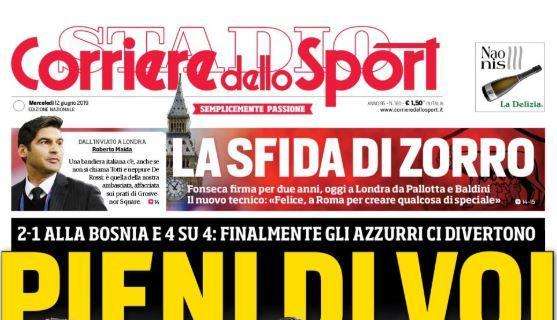 Corriere dello Sport: "Gli azzurri ci divertono: rimonta Italia"