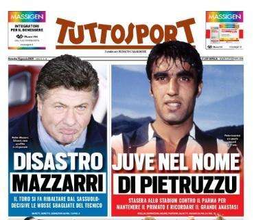 L'apertura di Tuttosport: "Disastro Mazzarri. Juve nel nome di Pietruzzu"