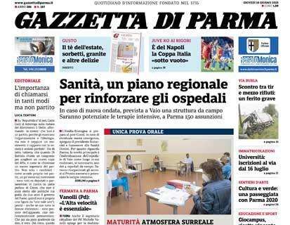 Gazzetta di Parma: "È del Napoli la Coppa Italia 'sotto vuoto'"