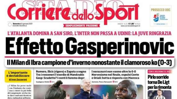Il Corriere dello Sport su Milan-Atalanta: "Effetto Gasperinovic"
