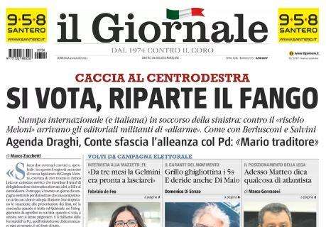 Il Giornale in taglio basso: "Il calcio inglese vuol vietare i colpi di testa (ai bambini)"