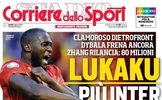 L'apertura del Corriere dello Sport: "Lukaku più Inter"
