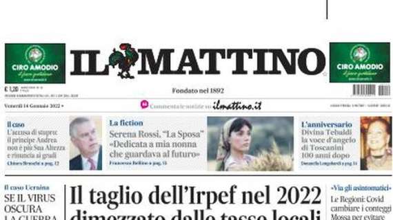 Il Mattino in apertura sul Napoli: "Coppa amara"