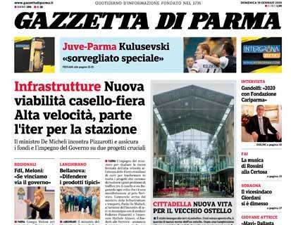 Gazzetta di Parma: "Juve-Parma, Kulusevski sorvegliato speciale"