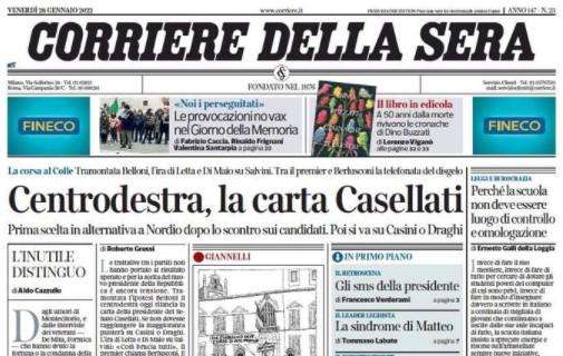Corriere della Sera: "Italia, Mancini riparte da Immobile. Balotelli in forma e motivato"