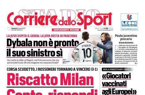 Corriere dello Sport: "Riscatto Milan, Conte rispondi"