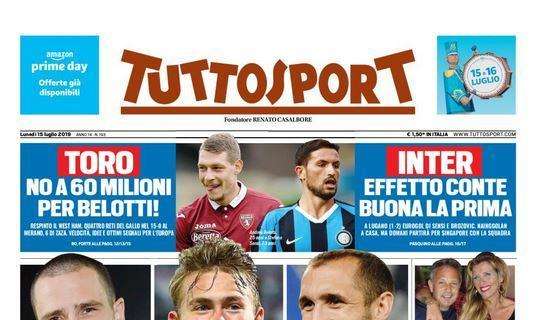 Tuttosport in prima pagina: "Muro Juve"