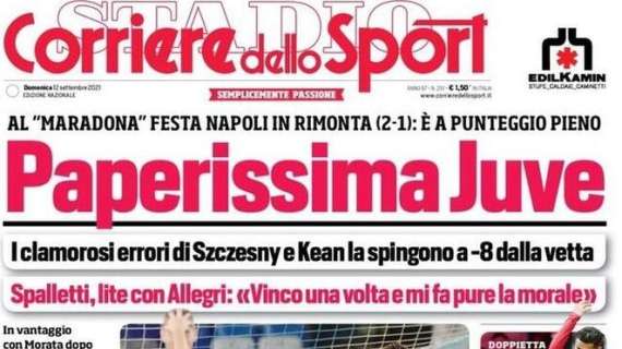 L'apertura del Corriere dello Sport sui bianconeri: "Paperissima Juve"