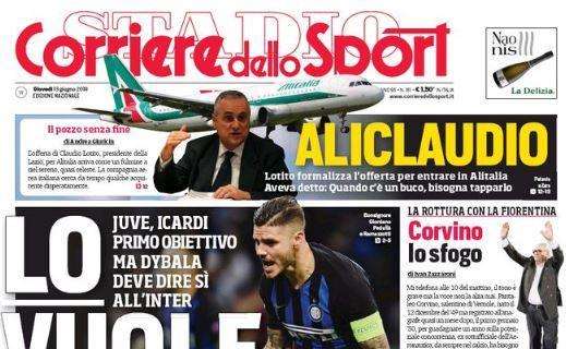 Corriere dello Sport su Icardi: "Lo vuole Sarri"