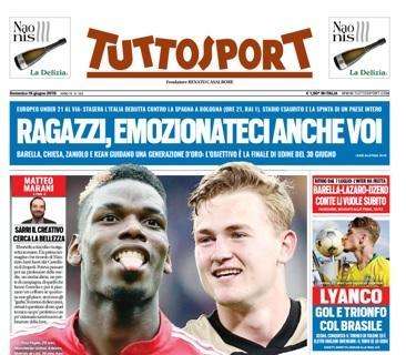 Tuttosport in prima pagina: "Pogba-De Ligt. Blitz Juve"