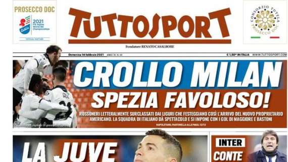 L'apertura di Tuttosport: "La Juve si morde le mani"