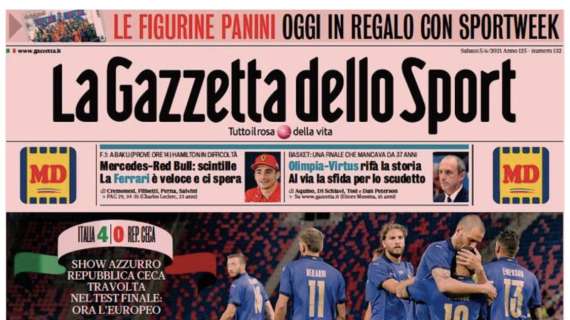 La Gazzetta dello Sport sulla Nazionale: "Bell'Italia" 