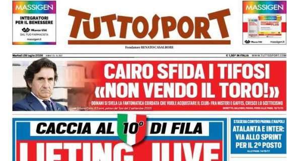L'apertura di Tuttosport: "Lifting Juve"