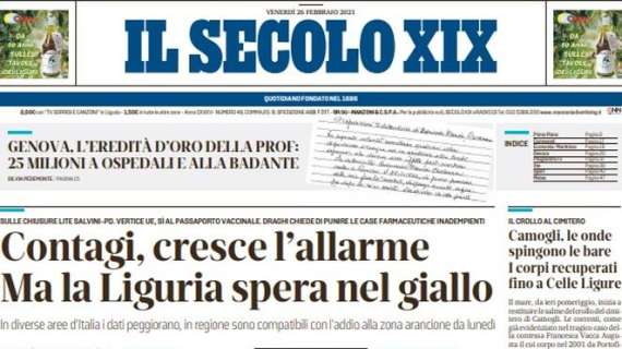 Il Secolo XIX: "Spezia col fattore Nzola. Italiano studia sorprese per il Parma"
