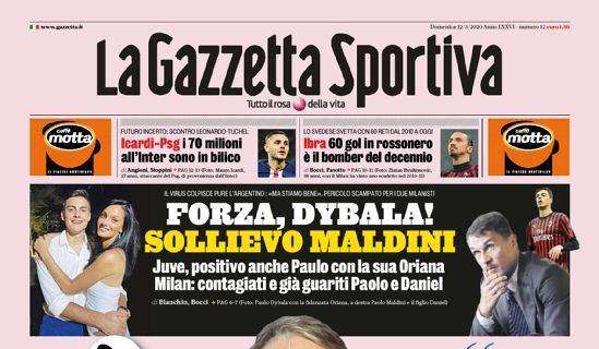 La Gazzetta dello Sport con Mancini: "Europeo? Lo vinciamo anno prossimo"