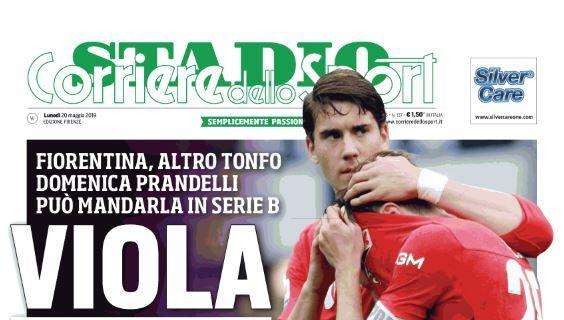 Corriere dello Sport-Stadio: "Fiorentina, viola di paura"